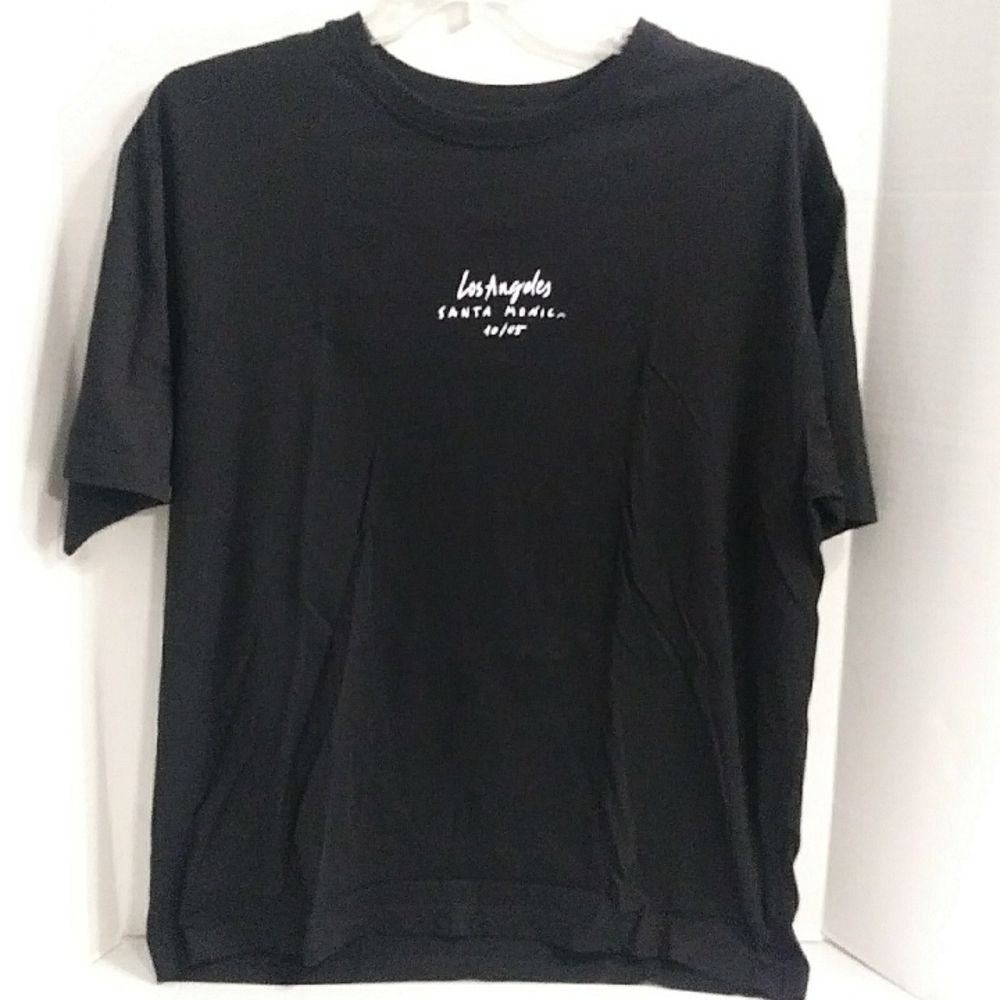 Cactus Man Ricky Singh Los Angeles San Monica Black Graphic Tee Shirt *EUC*